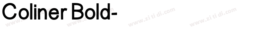Coliner Bold字体转换